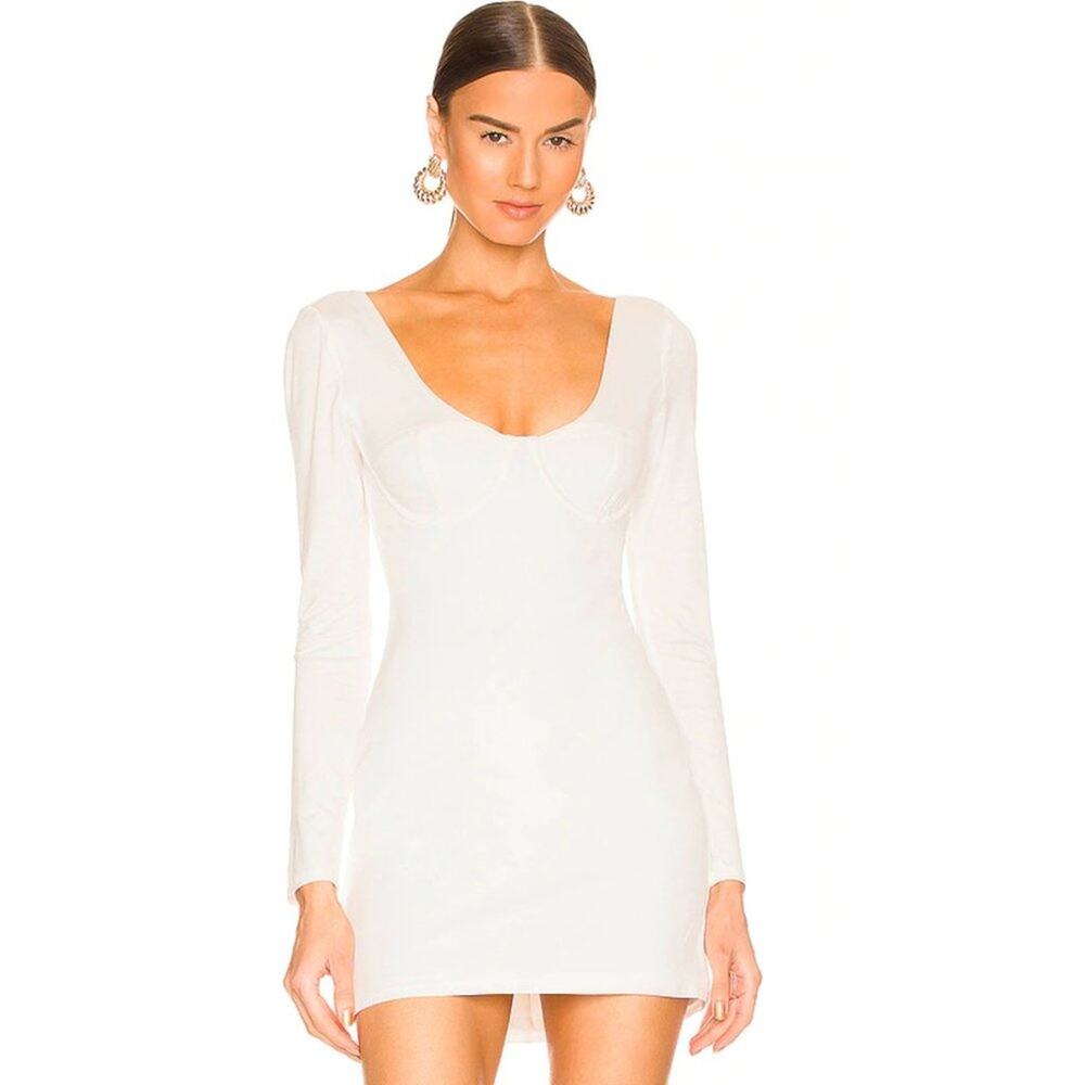 NBD Blaise Mini Dress in White NWT Size Small